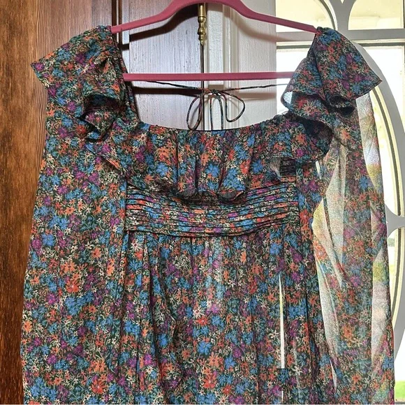 NWT For Love & Lemons Sheer Floral Brittany Dress – Size XS - Picture 11 of 16